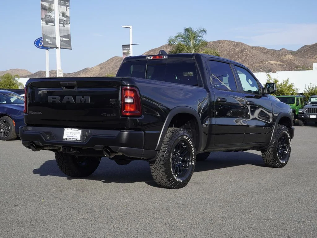 New 2026 Diamond Black Crystal Pearl-Coat Exterior Paint RAM Rebel image 3