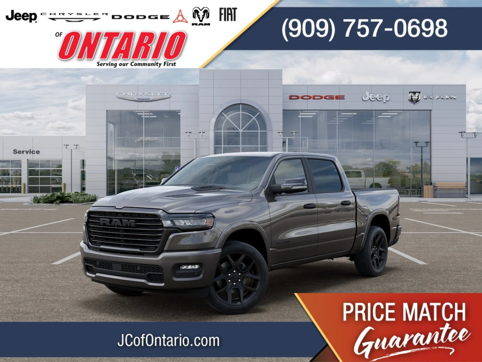 New 2026 Granite Crystal Metallic Clear-Coat Exterior Paint RAM Laramie image 1