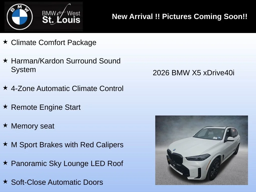 Used 2026 White BMW xDrive40i image 9