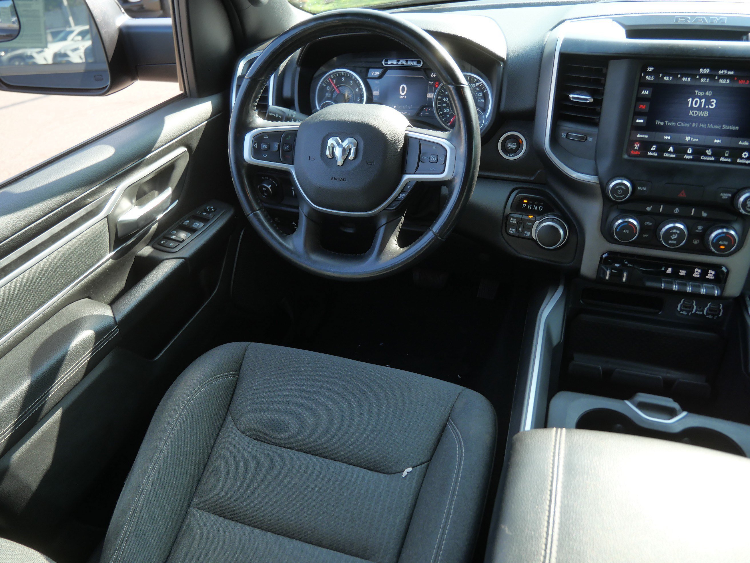 Used 2021 Diamond Black Crystal Pearlcoat Ram Big Horn image 9