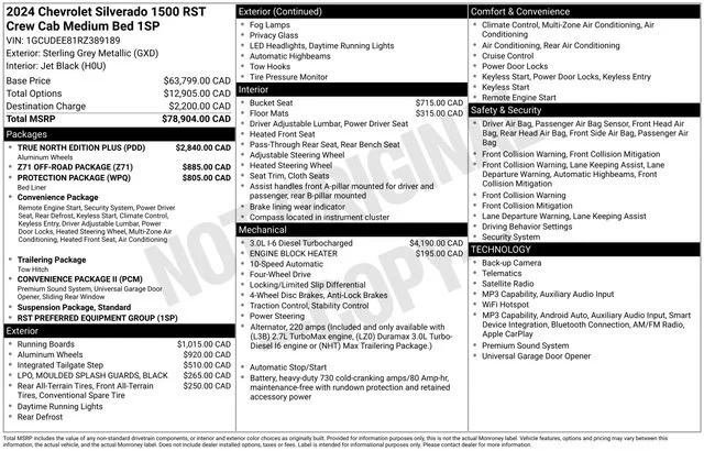 Used 2024 Sterling Gray Metallic Chevrolet RST image 38