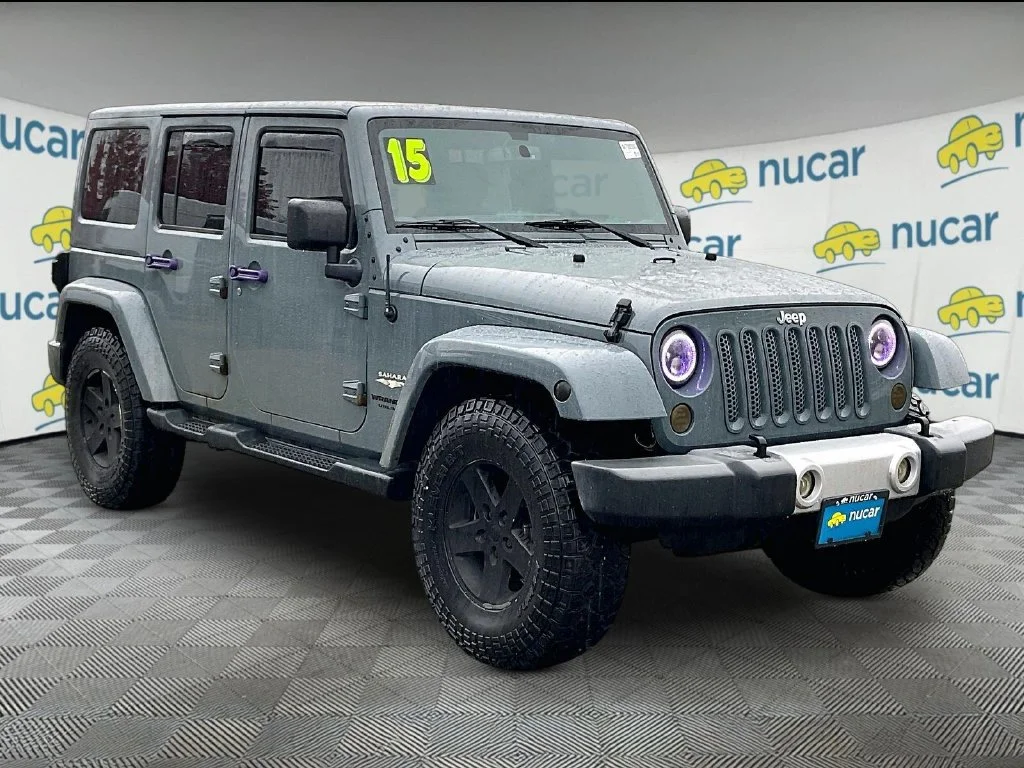 Used 2015 Anvil Clear Coat Jeep Unlimited Sahara image 1