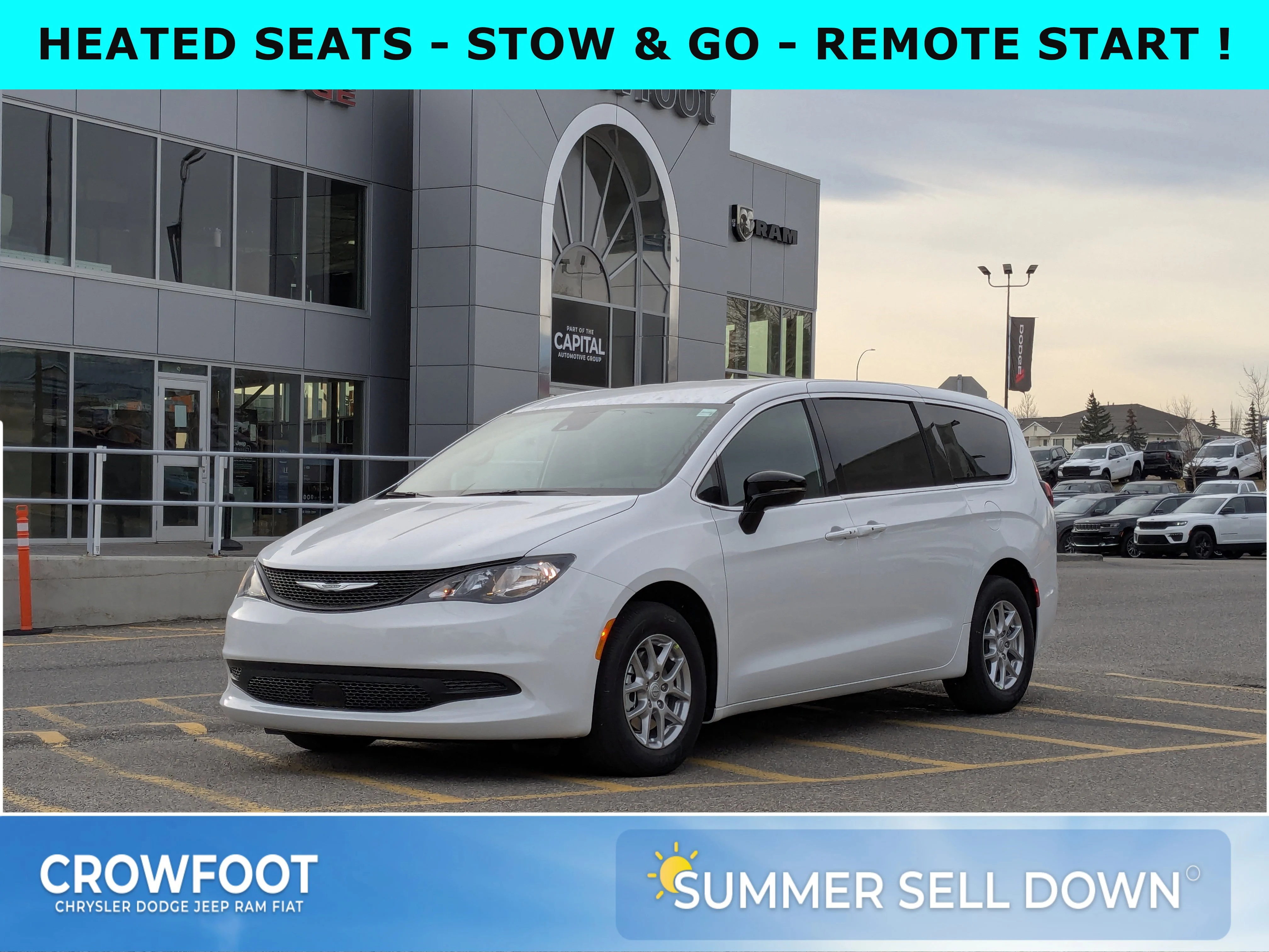 New 2026 White Chrysler SXT - Power Liftgate - Power Sliding Doors - Leather - Remote Start image 1