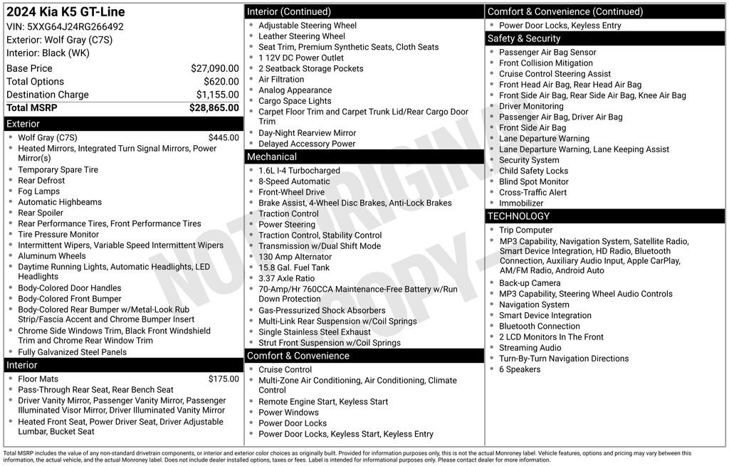Used 2024 Gray Kia GT-Line image 20
