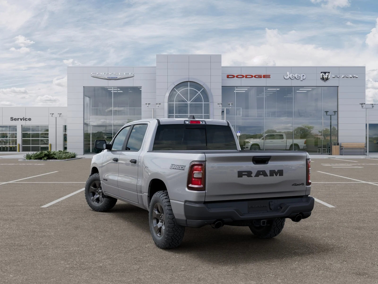 New 2026 Billet Silver Metallic Clear-Coat Exterior Paint RAM Warlock image 76