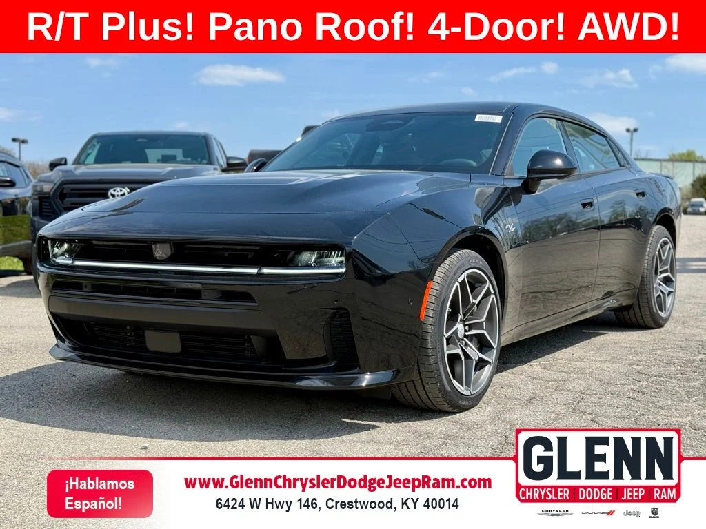 New 2026 Diamond Black Crystal Pearlcoat Dodge R/T Plus image 1