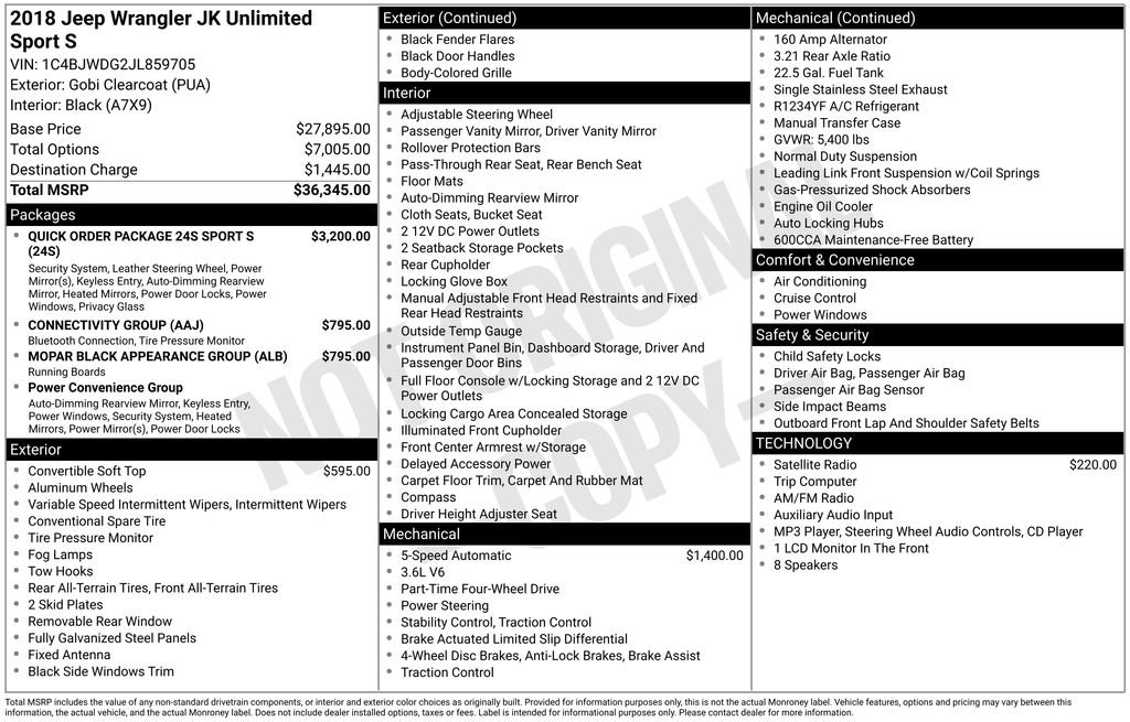 Used 2018 Beige Jeep Unlimited Sport image 7