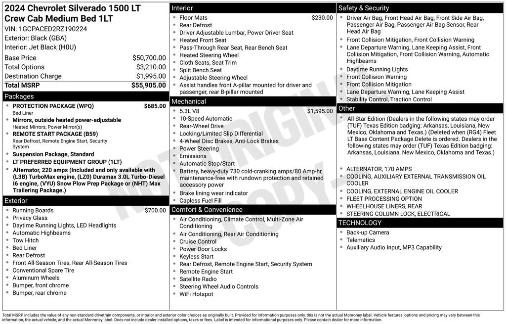 Used 2024 Black Chevrolet LT image 10