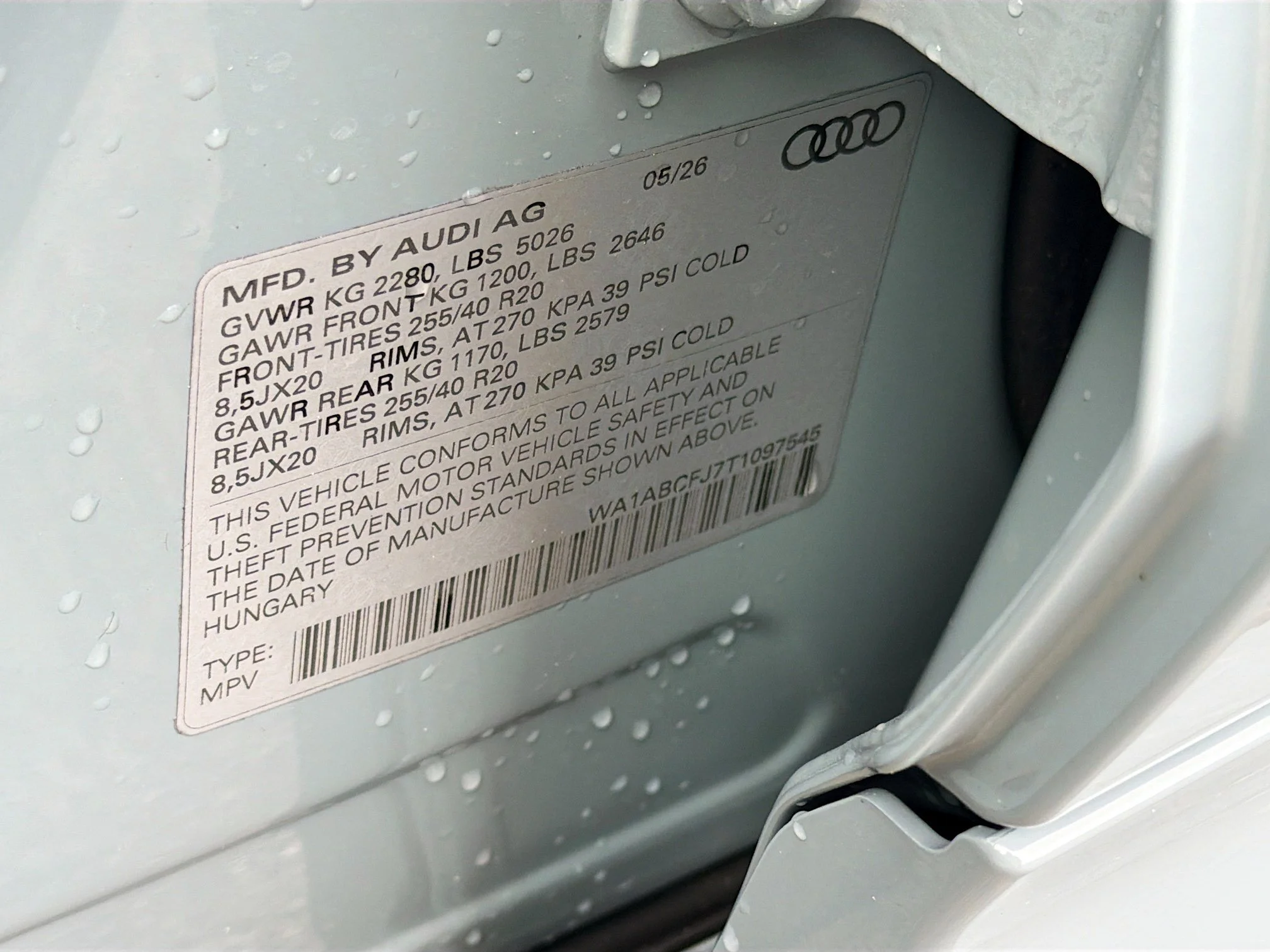 New 2026 Arrow Gray Pearl Effect Audi S line image 42