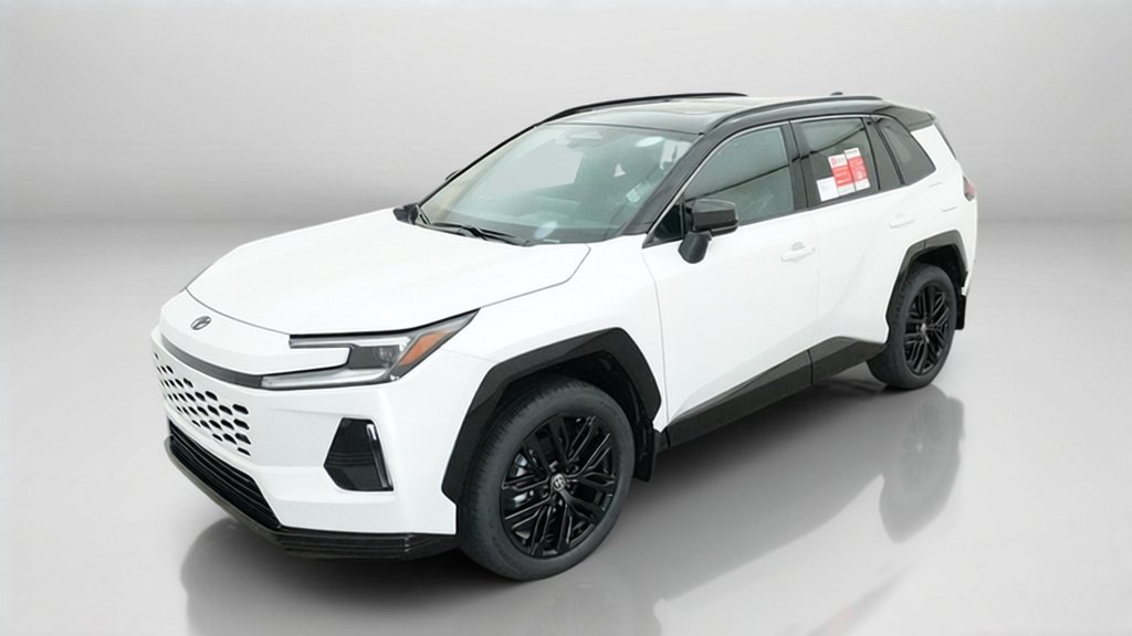 New 2026 Wind Chill Pearl with Midnight Black Metallic roof Toyota XSE image 3