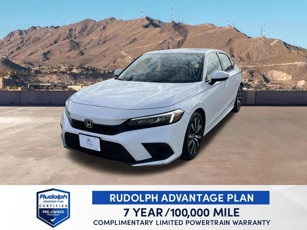 Certified Used 2023 Platinum White Pearl Honda 1.5T 4D EX BD image 1
