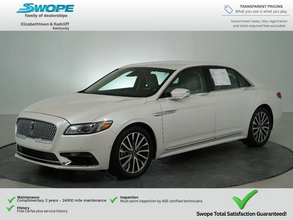 Used 2017 White Platinum Tri-Coat Lincoln Select image 7