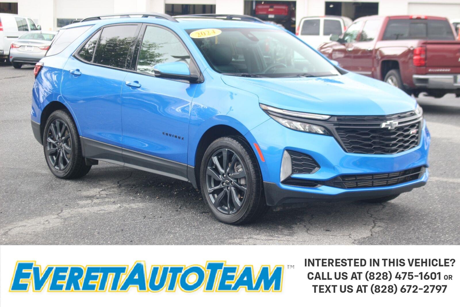Used 2024 Riptide Blue Metallic Chevrolet RS image 1