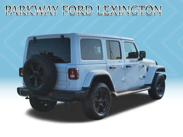 Used 2021 White Jeep Unlimited Sahara Altitude image 5