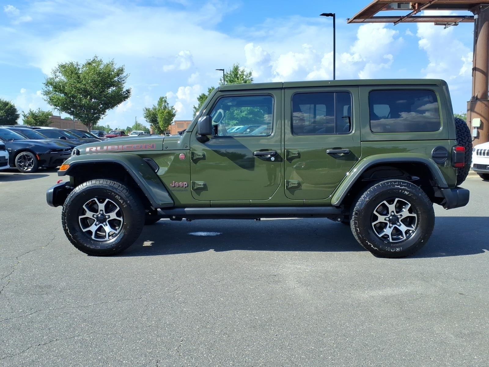 Used 2021 Sarge Green Clearcoat Jeep Unlimited Rubicon image 3