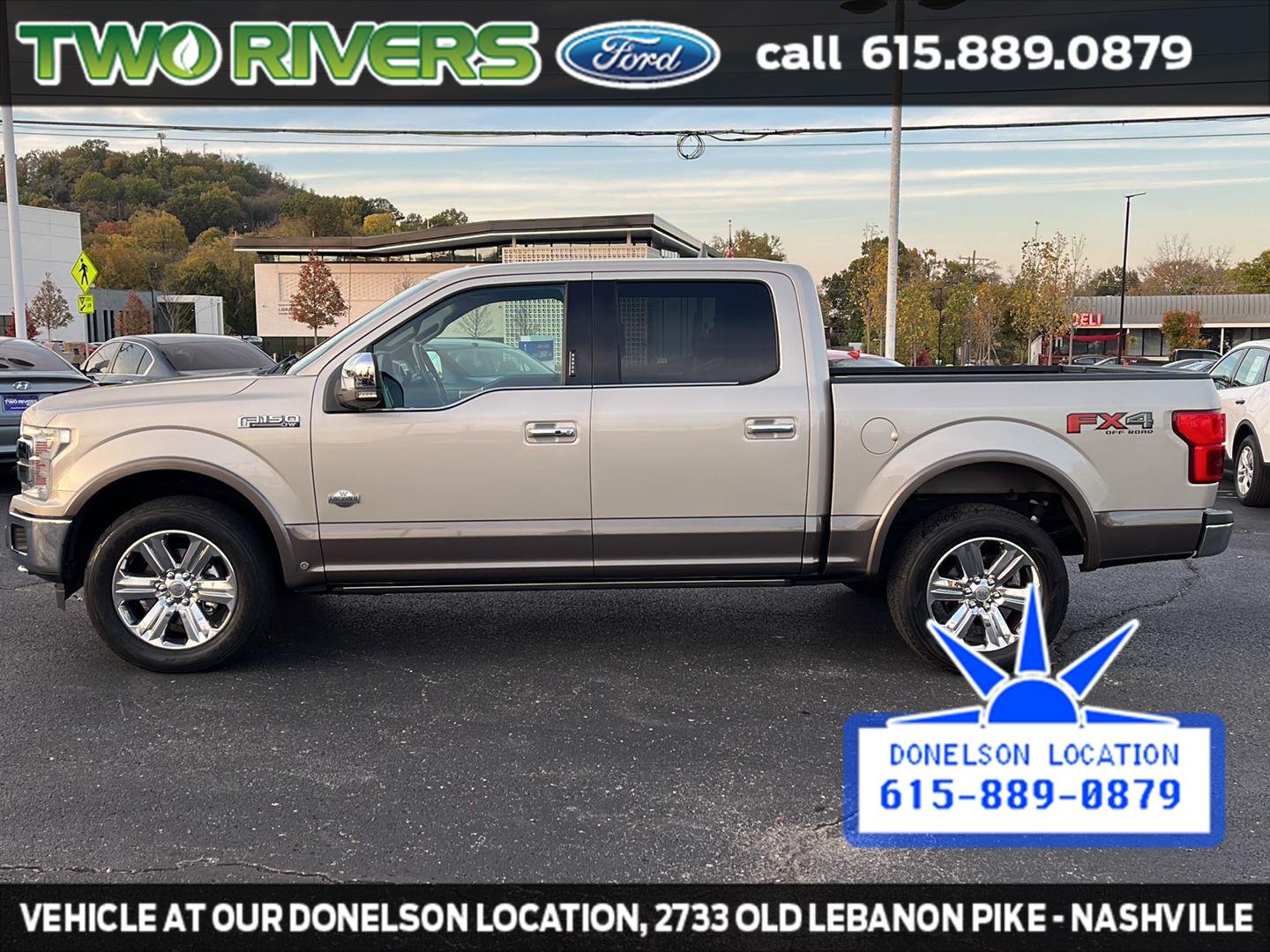 Used 2018 White Gold/Stone Gray Ford King Ranch image 7