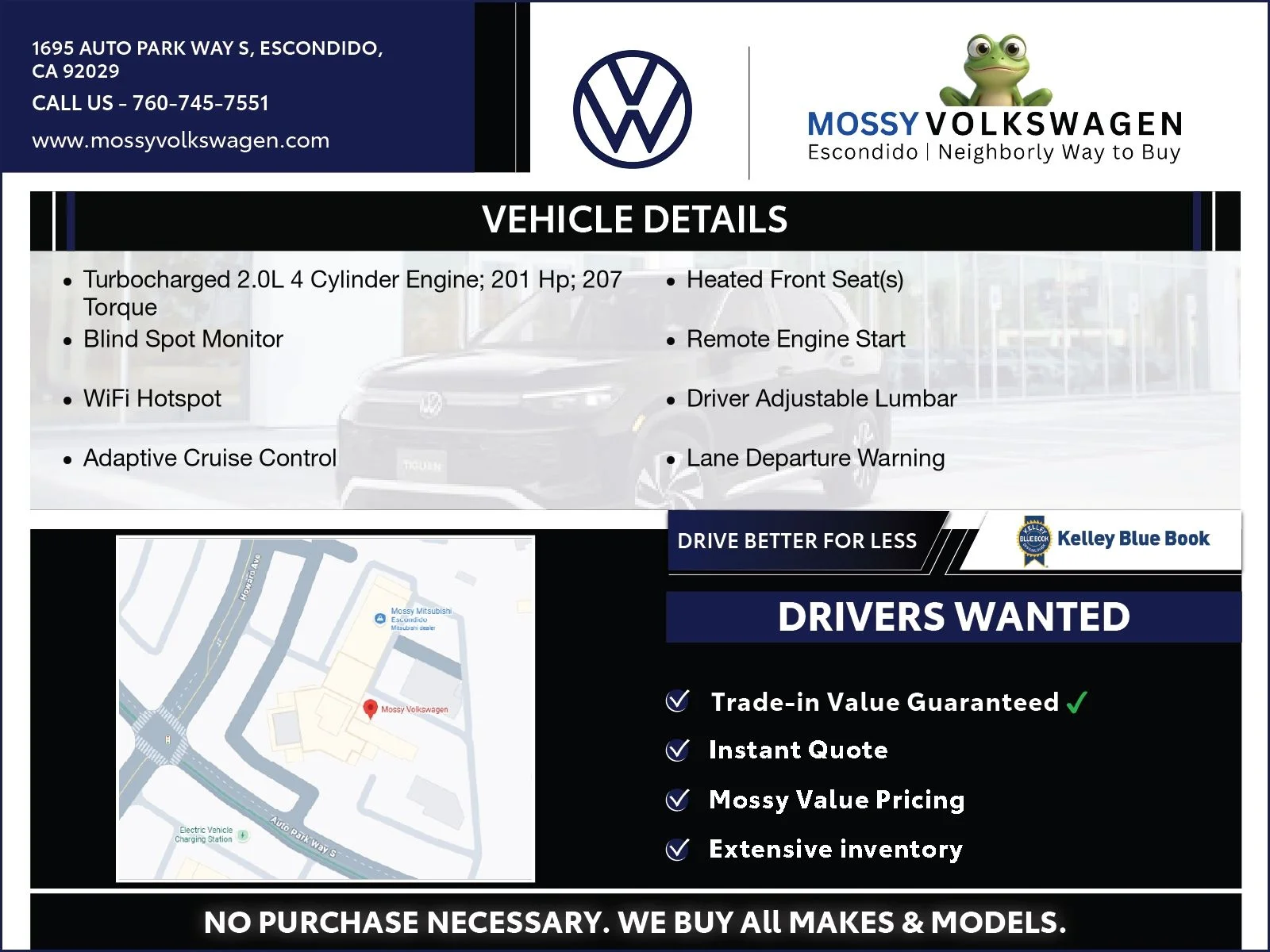 New 2026 Blue Volkswagen 2.0T SE image 3
