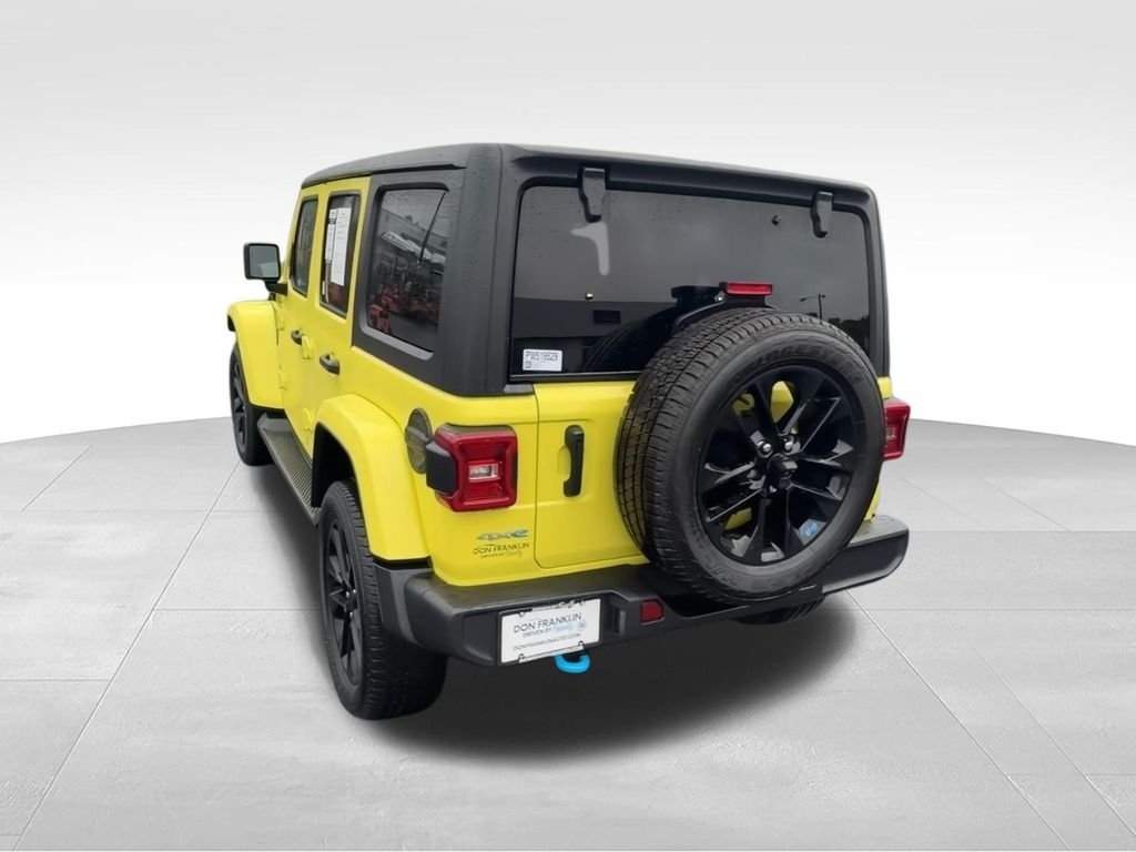 Used 2023 Yellow Jeep Sahara 4xe image 7