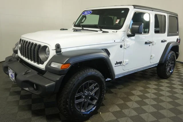 Certified Used 2025 Bright White Clearcoat Jeep Sport S image 7