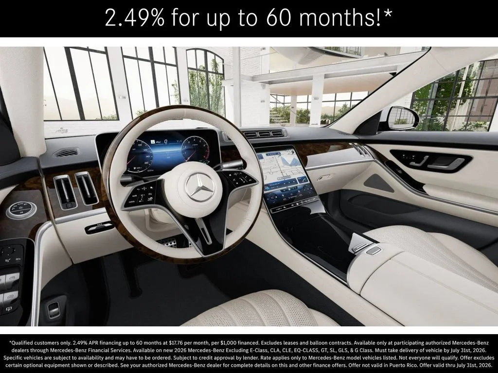 New 2026 MANUFAKTUR Moonlight White Metallic Mercedes-Benz S 500 image 45