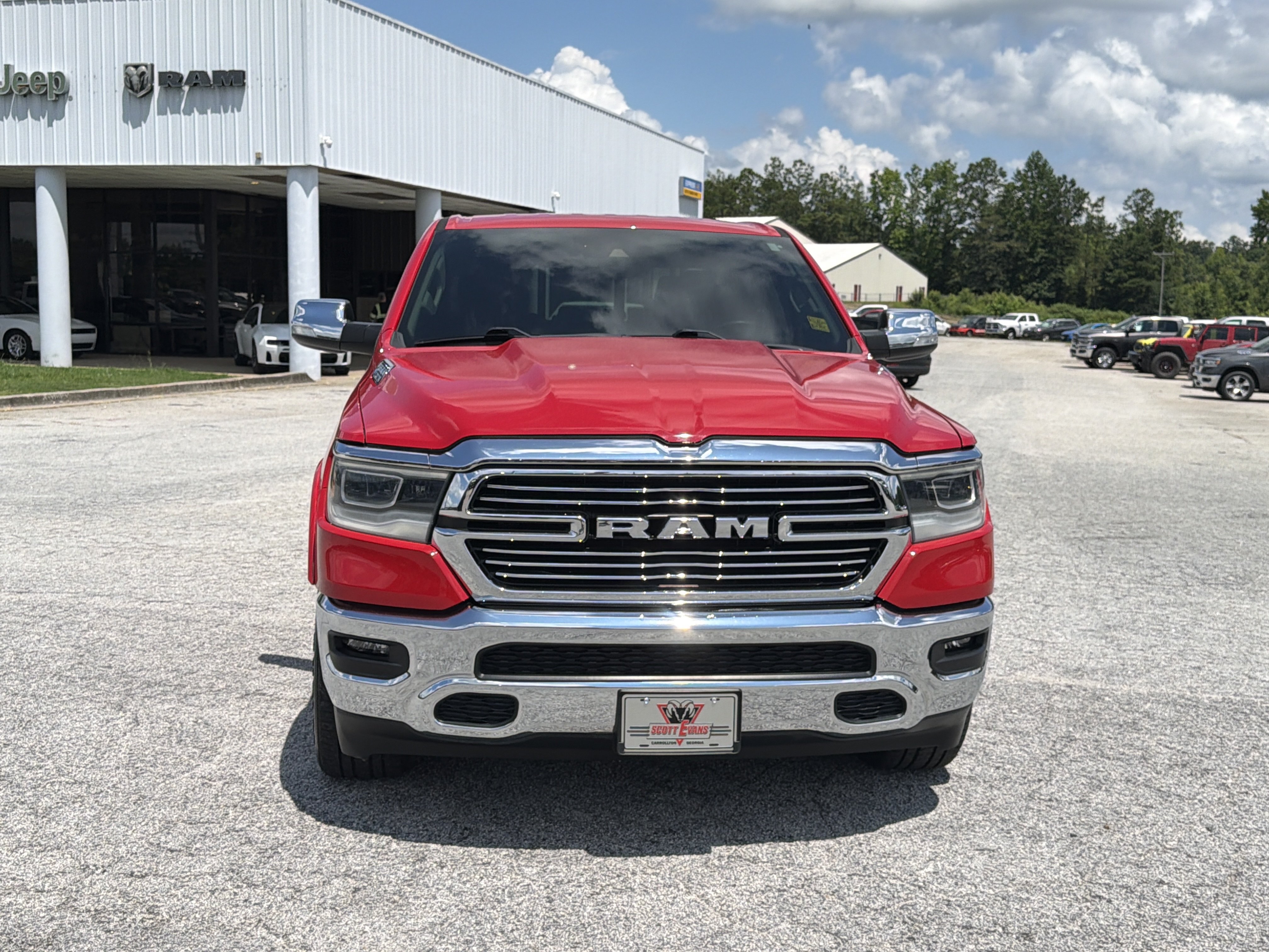 Used 2022 Flame Red Clearcoat Ram Laramie image 2