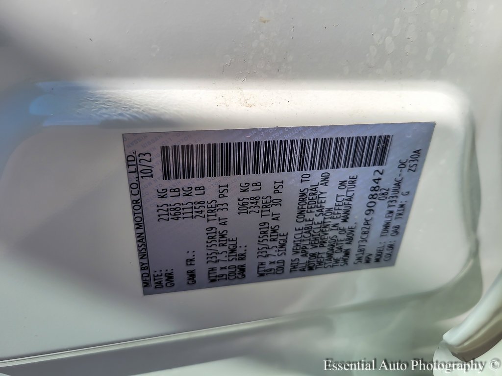 Certified Used 2023 Pearl White Tricoat Nissan SL image 26