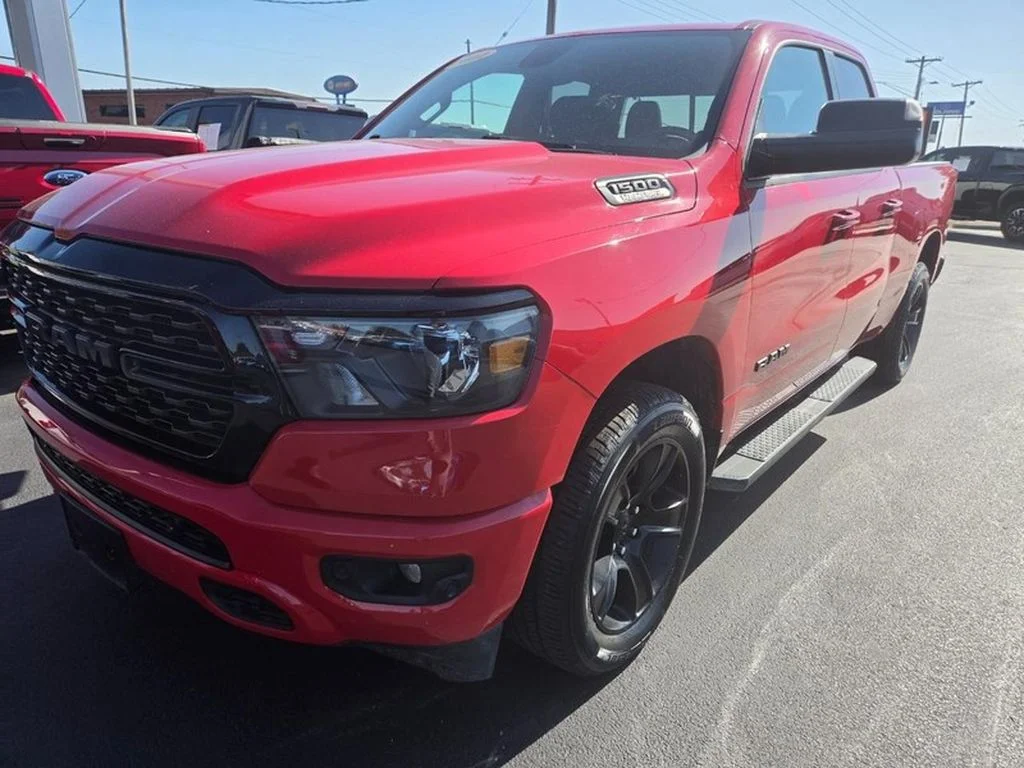 Used 2022 Flame Red Clearcoat Ram Big Horn image 3