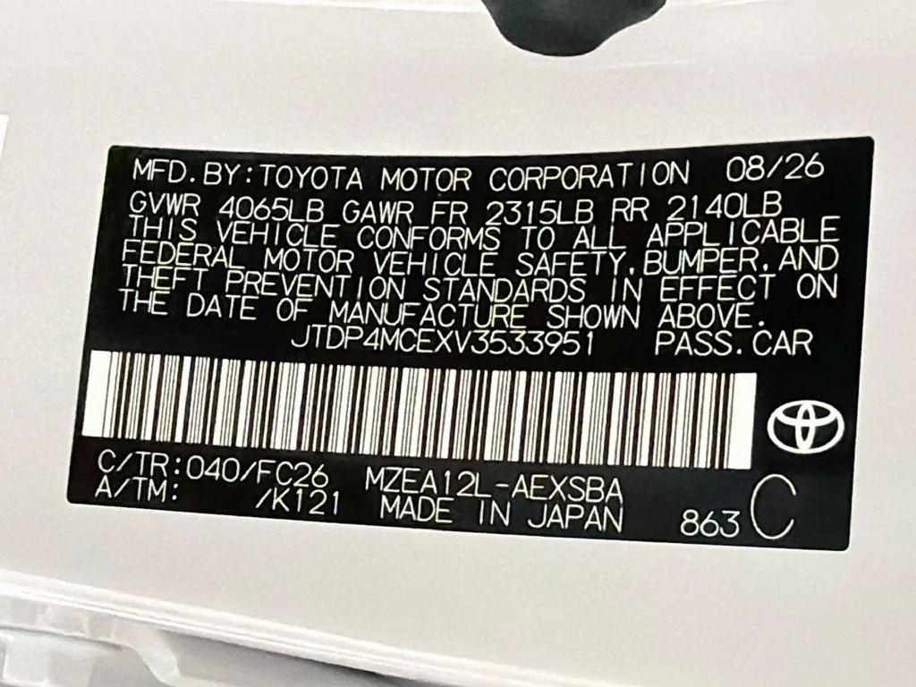 New 2027 White Toyota SE image 26