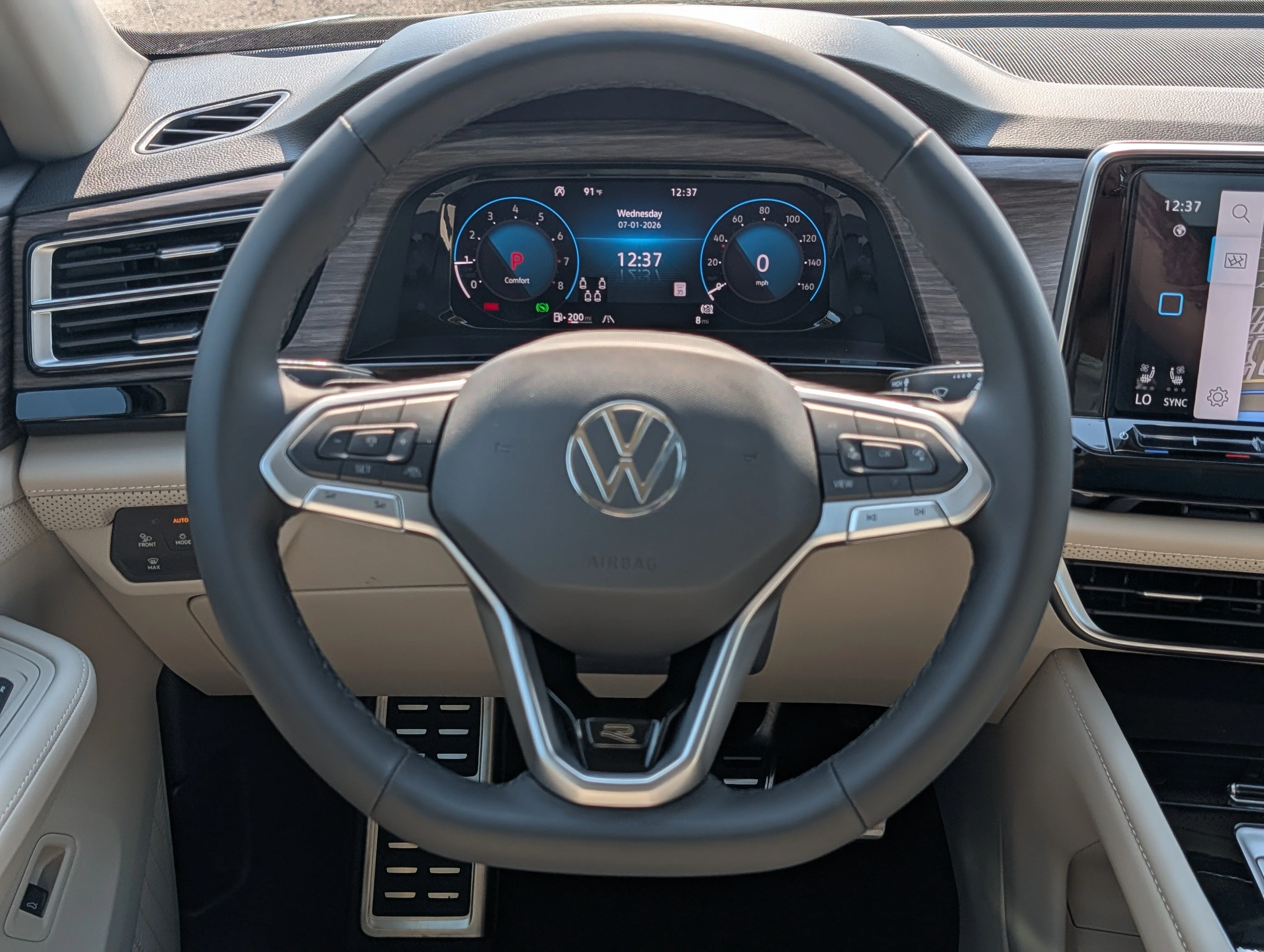 New 2026 Deep Black Pearl Volkswagen 2.0T SEL Premium R-Line image 13
