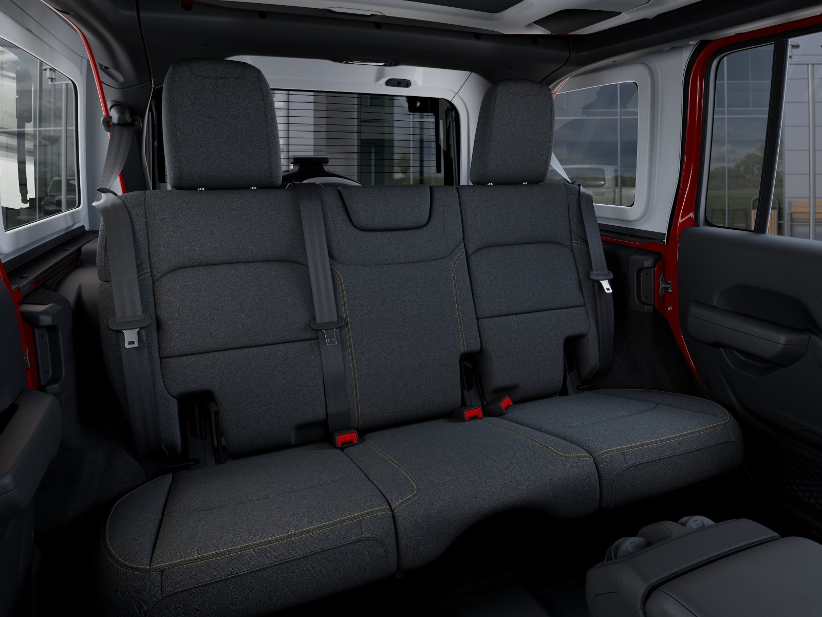 New 2026 Firecracker Red Clear-Coat Exterior Paint Jeep WRANGLER 4-DOOR WILLYS image 41