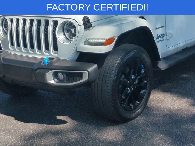 Used 2022 White Jeep Unlimited Sahara 4xe image 9