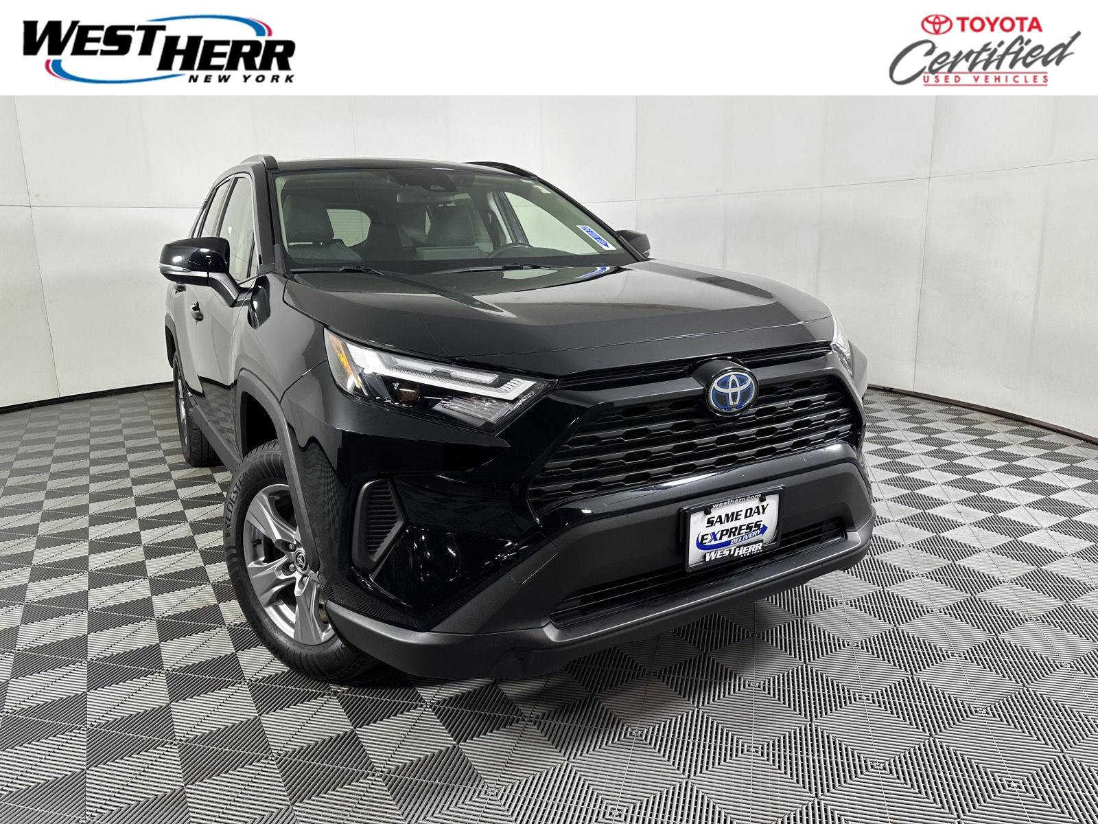 Certified Used 2022 Midnight Black Metallic Toyota XLE image 1
