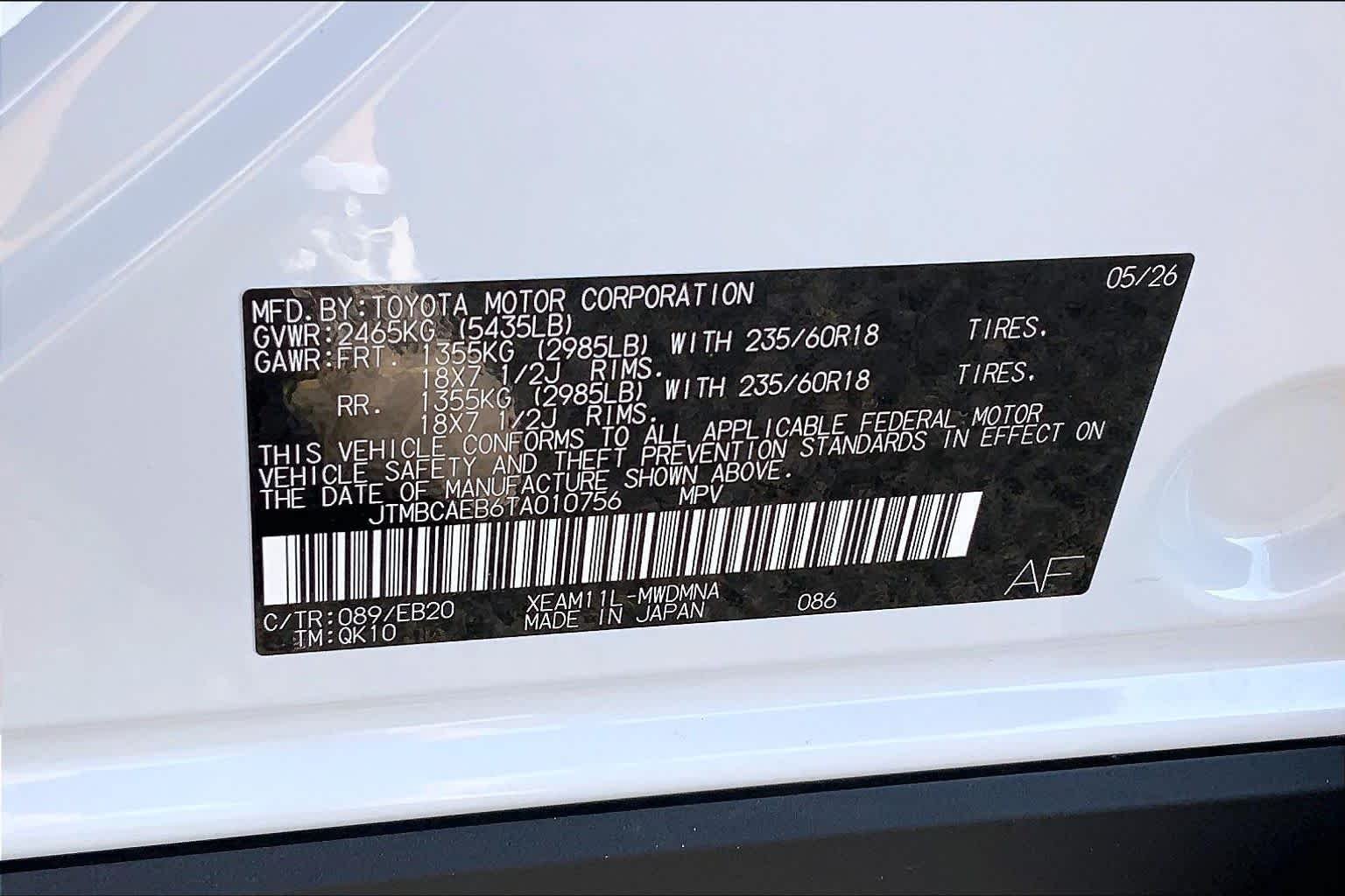 New 2026 Wind Chill Pearl Toyota XLE image 21