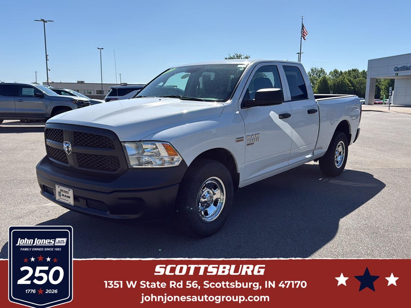 Used 2022 Bright White Clearcoat Ram Tradesman image 1