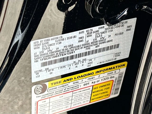 New 2026 Black Metallic Ford Platinum image 21
