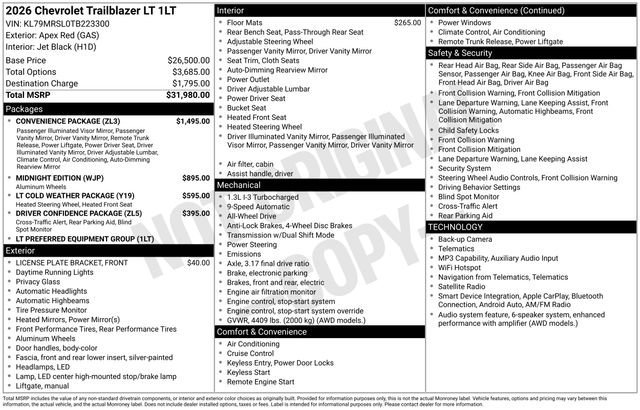 2026 Chevrolet Trailblazer LT - Photo 39