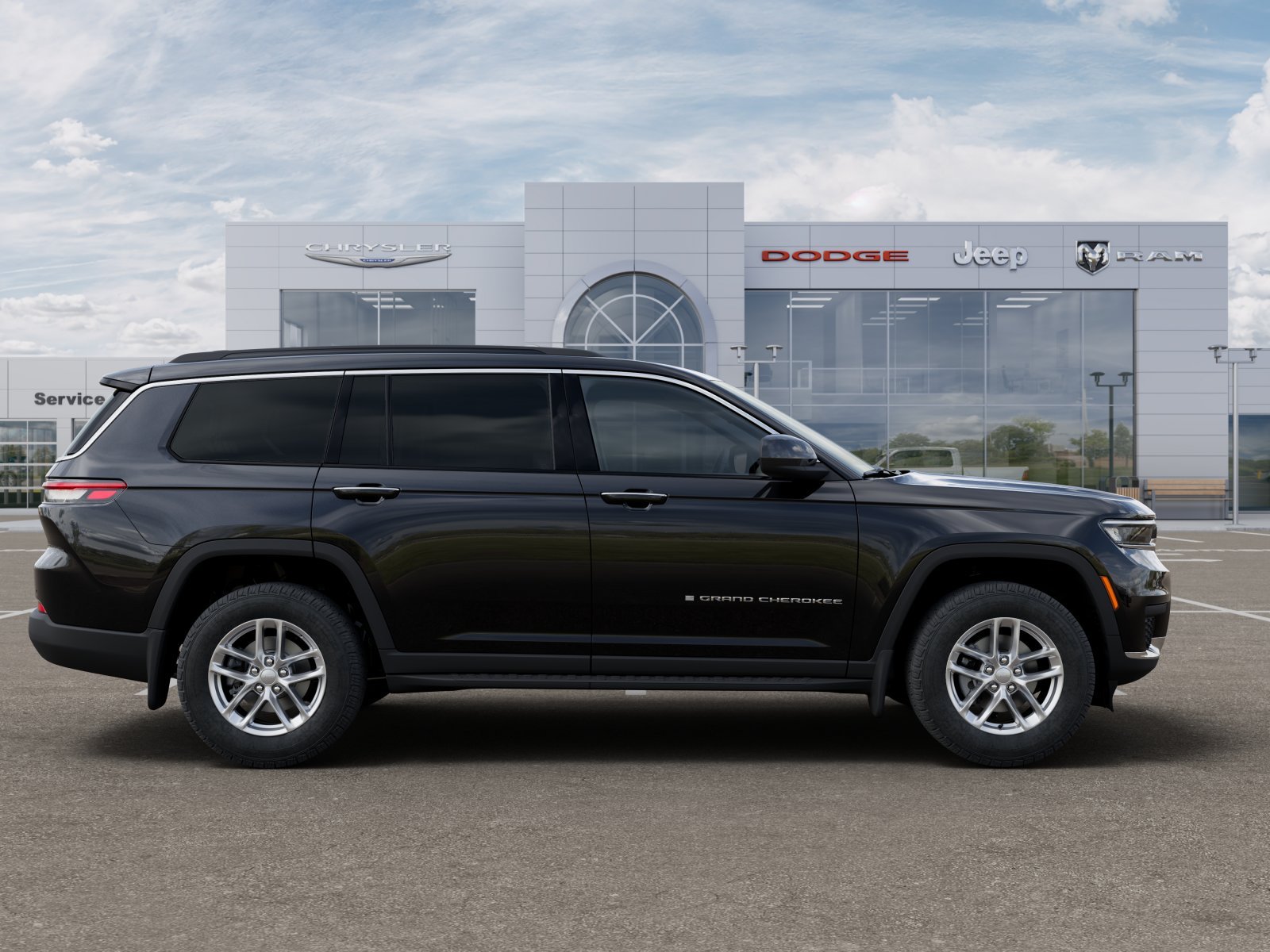 New 2025 Diamond Black Crystal Pearl-Coat Exterior Paint Jeep Laredo image 47