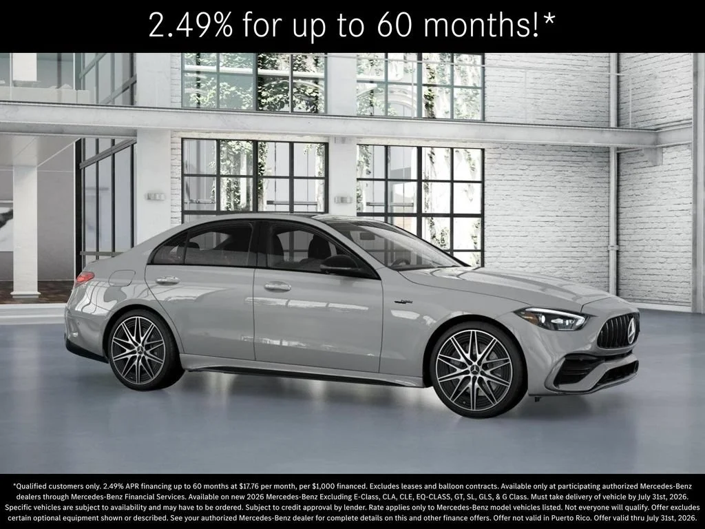 New 2026 MANUFAKTUR Alpine Grey Mercedes-Benz AMG® C 43 4MATIC Sedan image 55