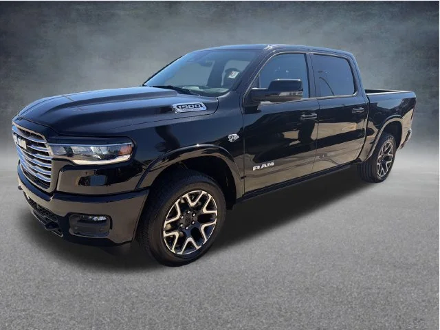 New 2027 Diamond Black Crystal Pearl-Coat Exterior Paint RAM Laramie image 3
