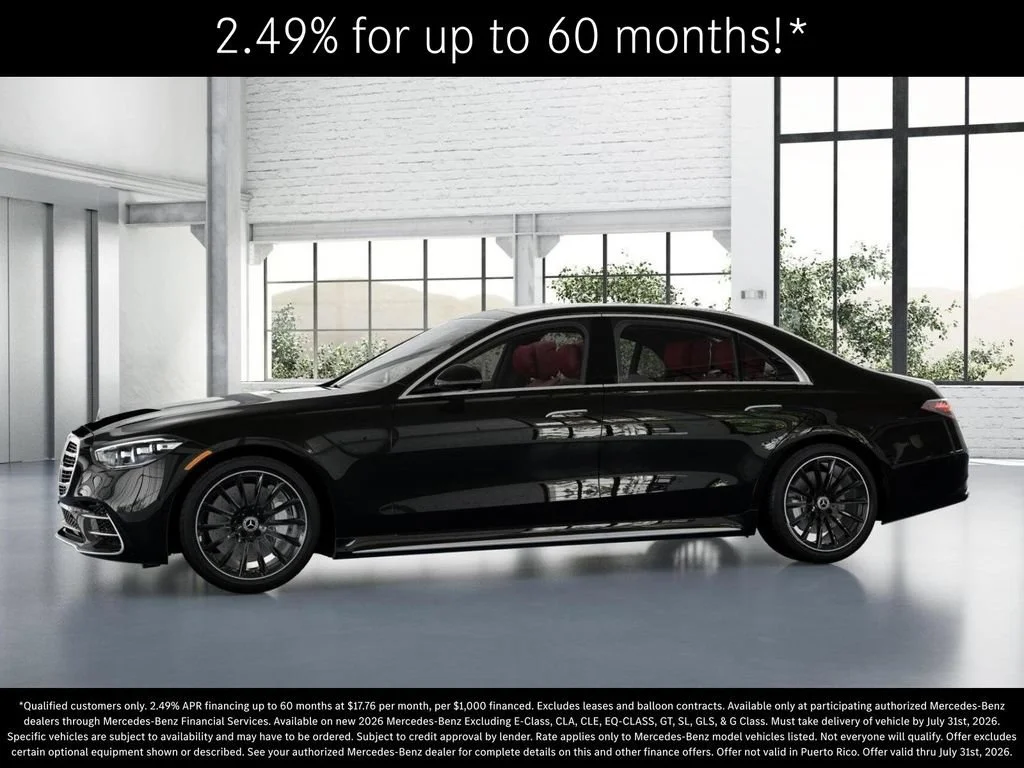 New 2026 Obsidian Black Metallic Mercedes-Benz S 580 image 78