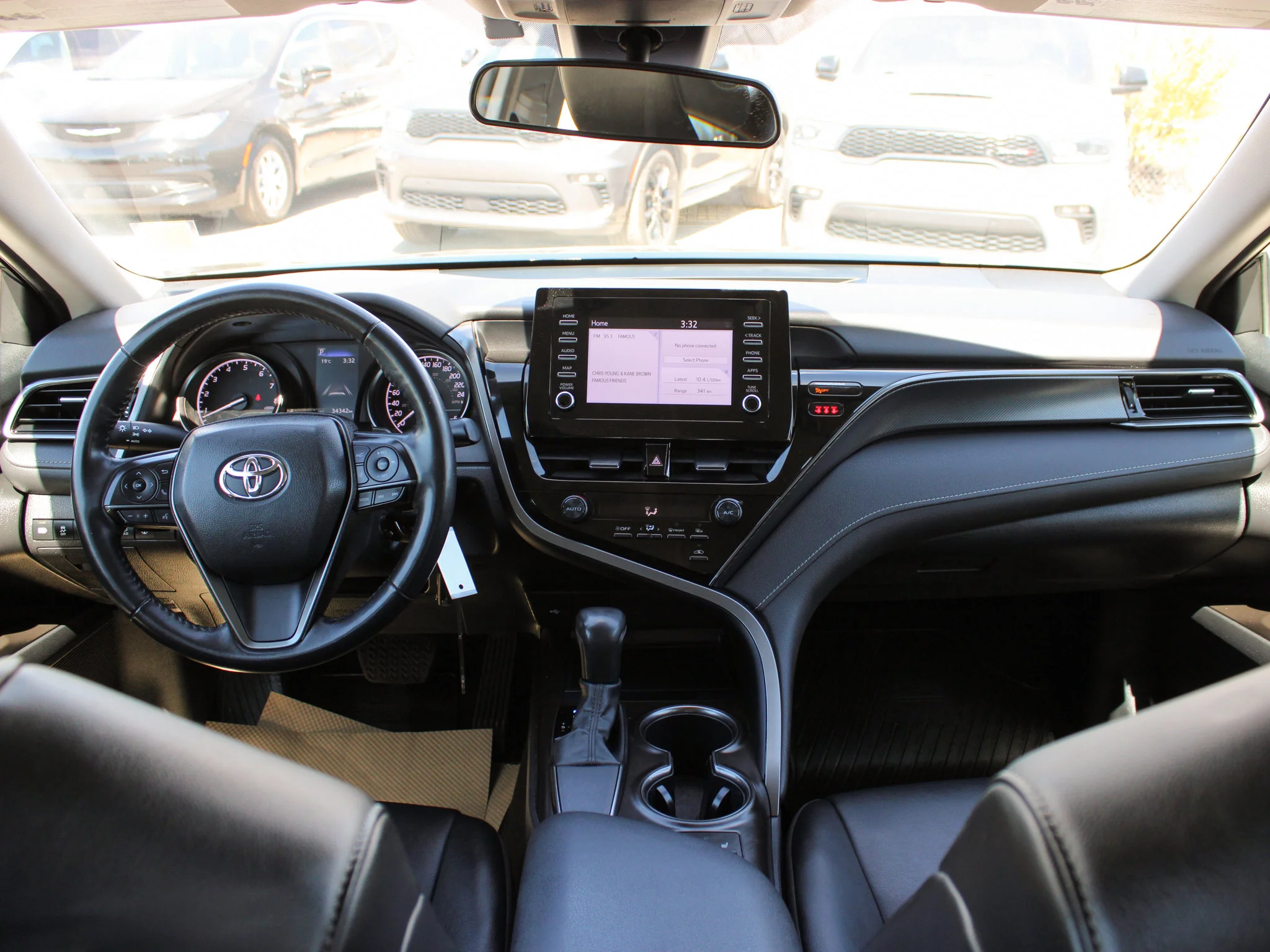 Certified Used 2023 Black Toyota SE * Heated Leather Seats | Apple CarPlay | Adaptive Cruise | Backup Camera image 4