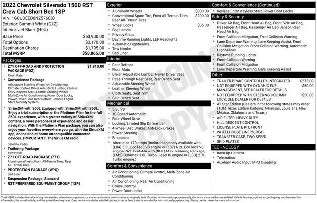 2022 Chevrolet Silverado 1500 RST