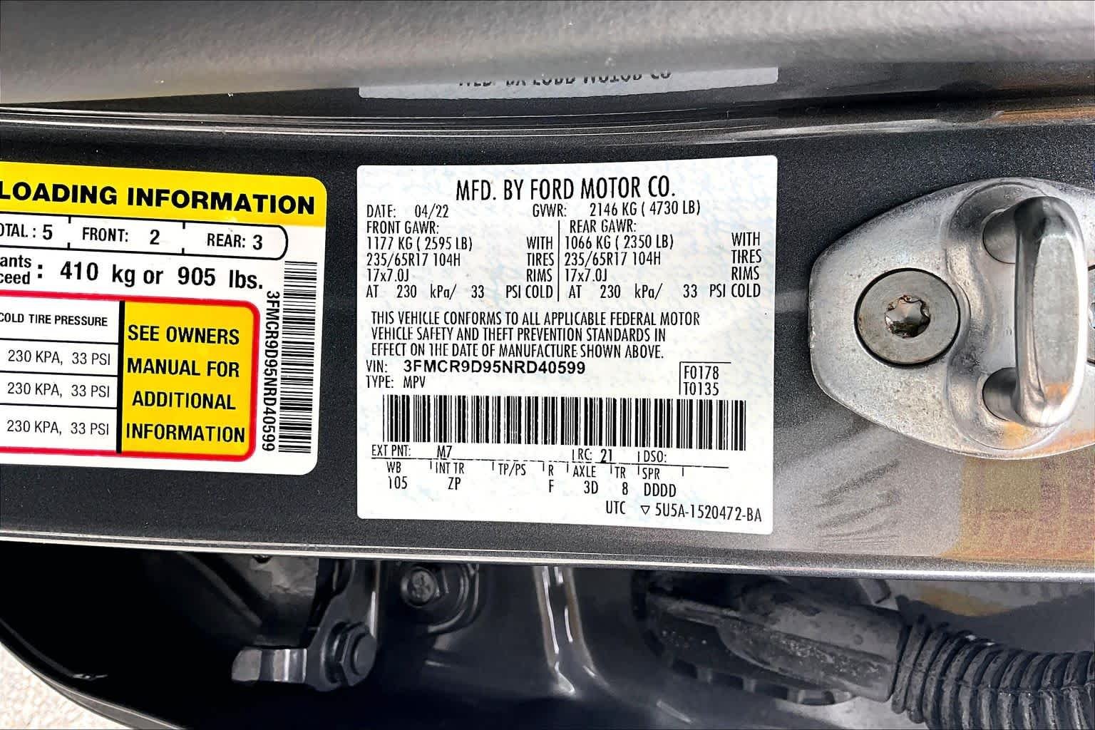 Used 2022 Carbonized Gray Ford Badlands image 37