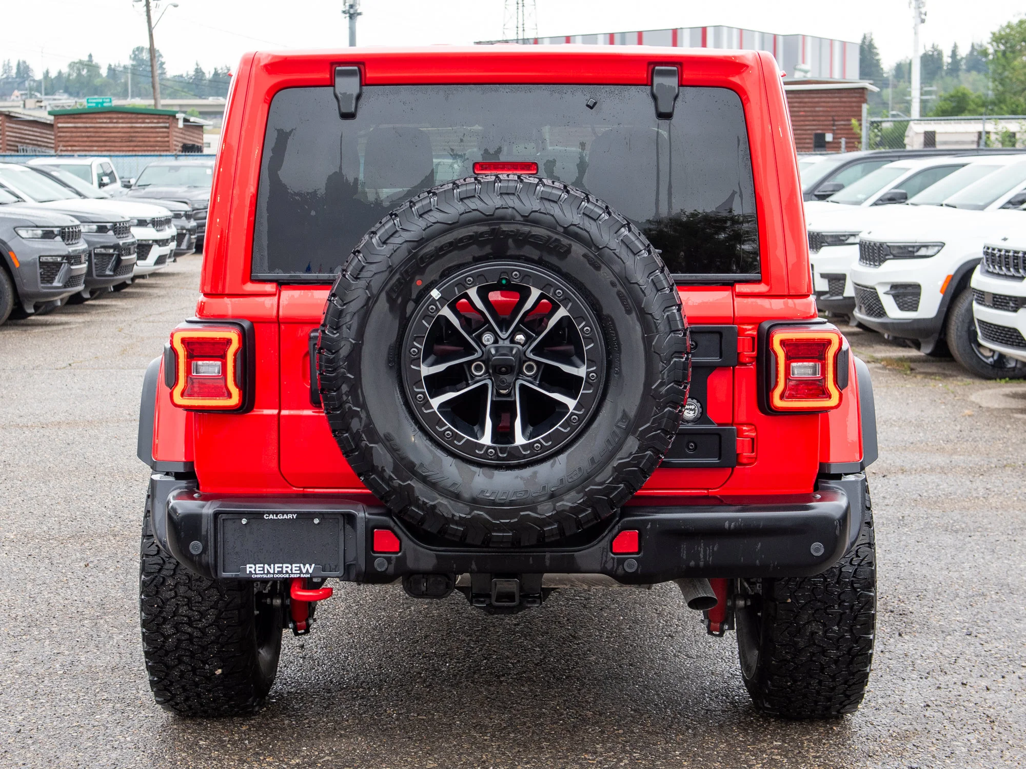 New 2026 Red Jeep Rubicon X*, 35 Inch Tires, Steel Bumpers, Nappa Leather image 6