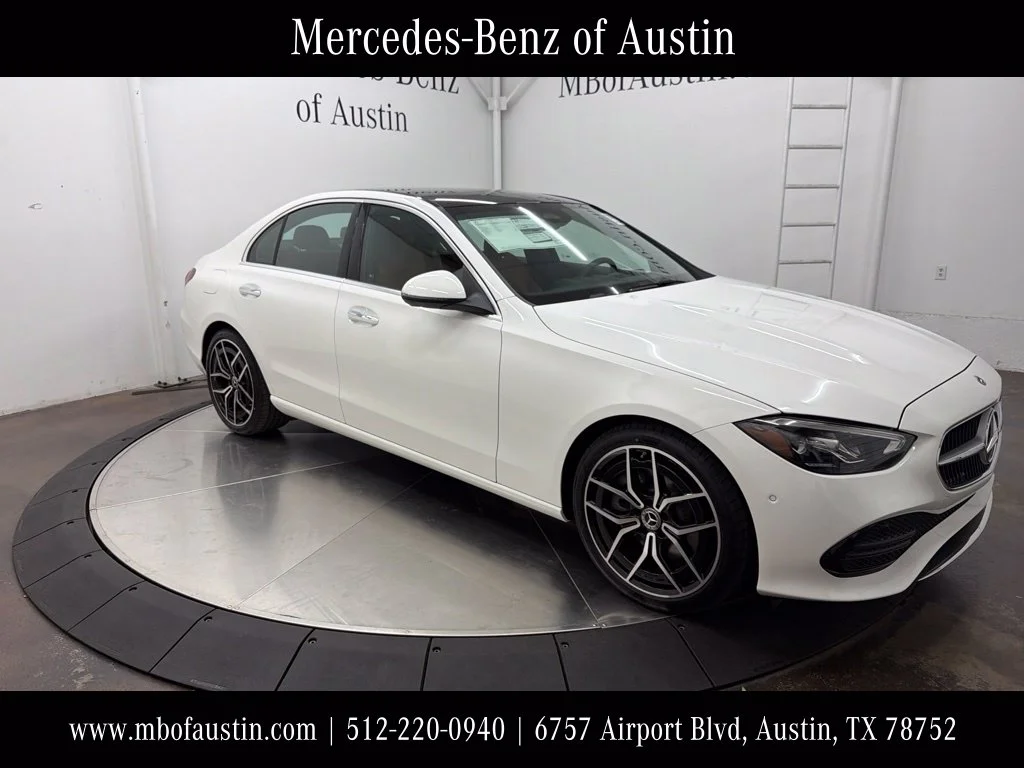 New 2027 White Mercedes-Benz C 300 image 1