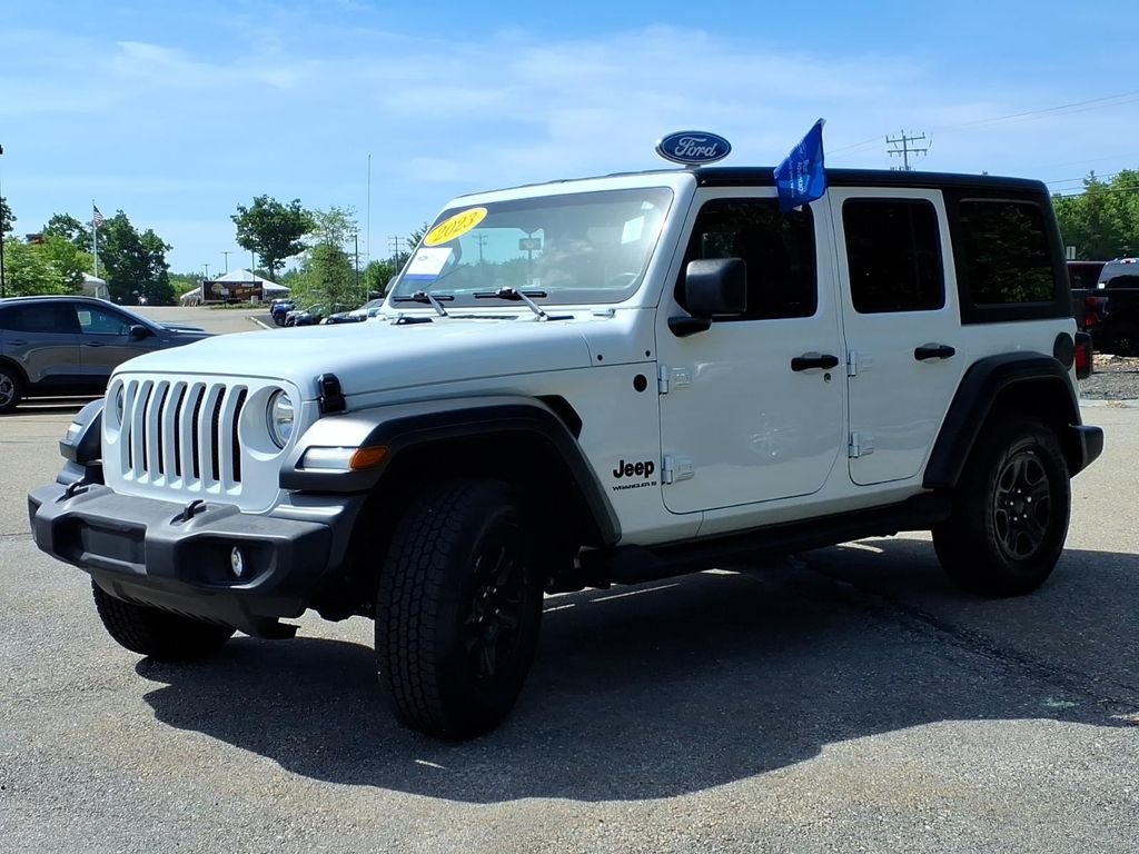 Certified Used 2023 Bright White Clearcoat Jeep Sport image 7