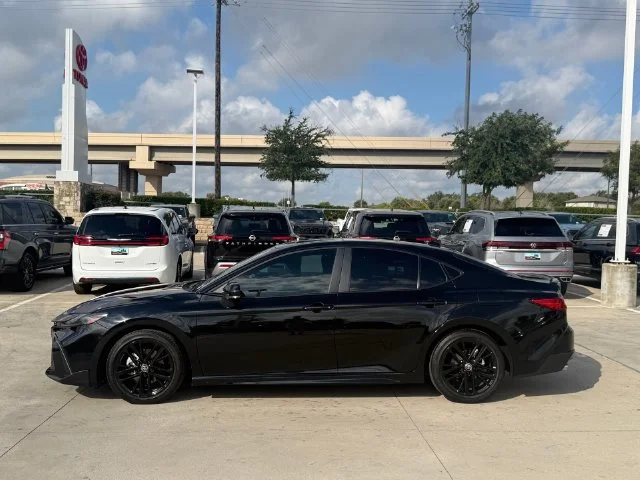 Certified Used 2025 MIDNIGHT BLACK METAL Toyota SE image 8