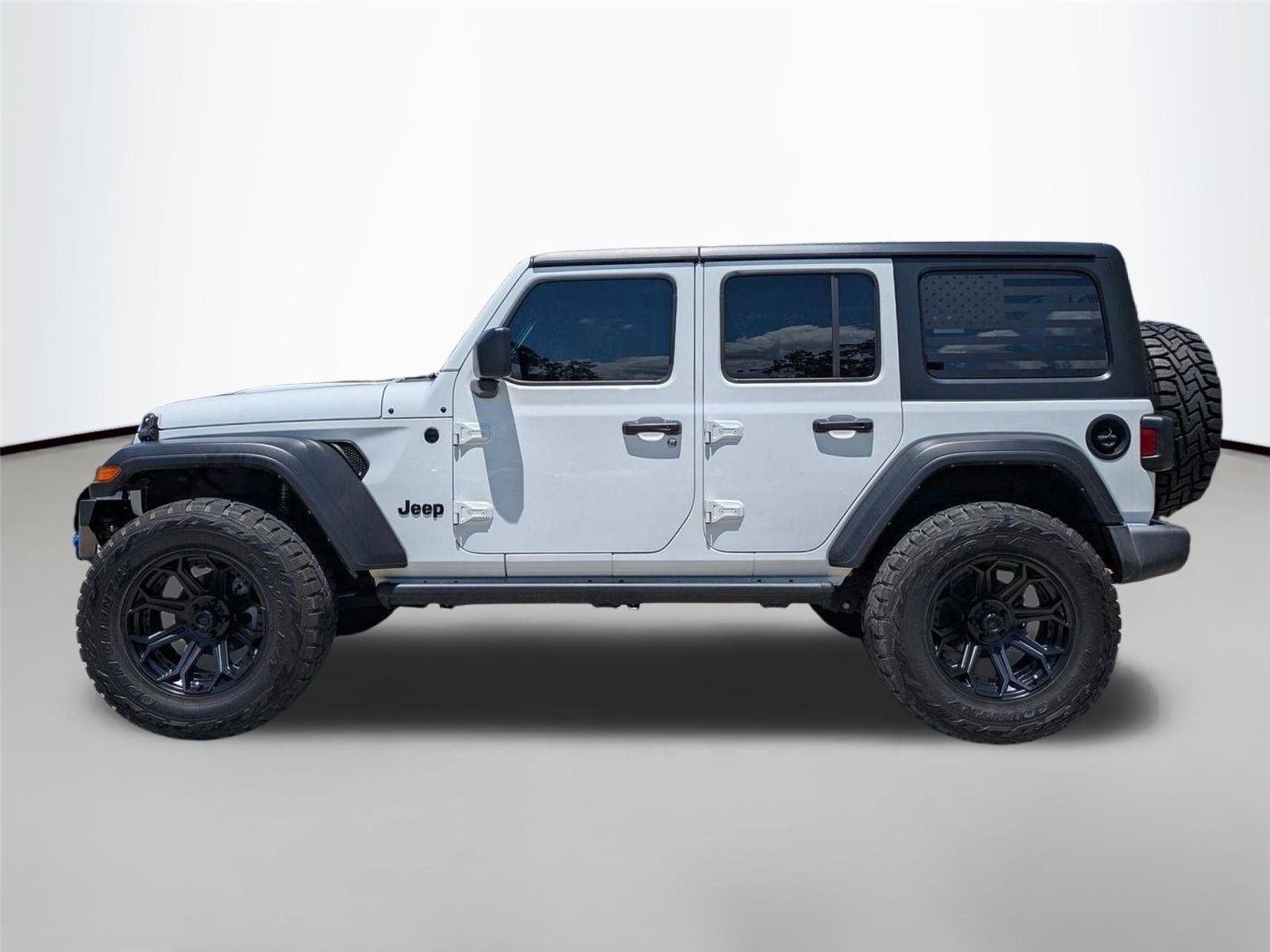 Used 2021 Bright White Clearcoat Jeep Unlimited Sport S image 8