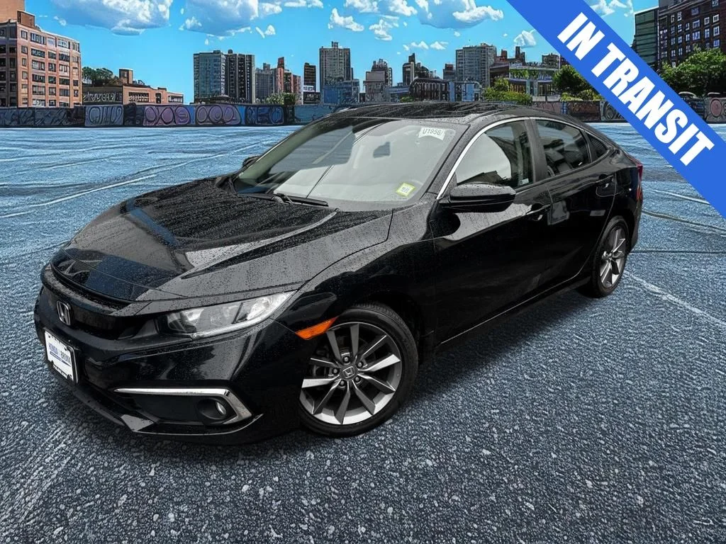 Certified Used 2019 Crystal Black Pearl Honda EX image 1