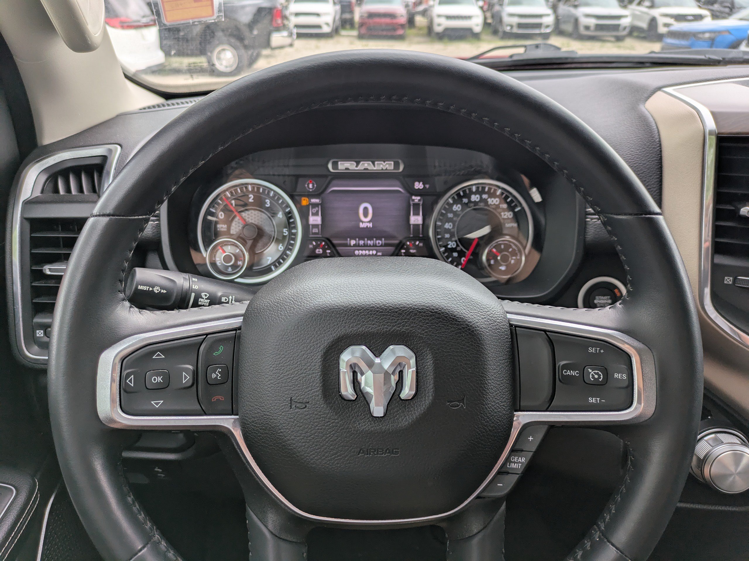 Used 2022 Flame Red Clearcoat Ram Laramie image 22